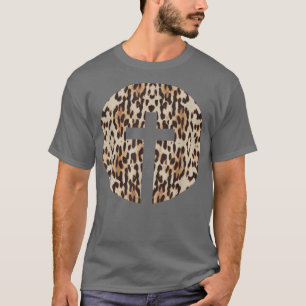 Camiseta Ele Aumentou A Páscoa Cruzada De Mulheres-Leopardo