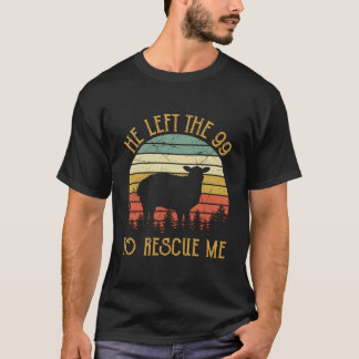 Camiseta Ele Deixou Os 99 Para Me Resgatar Como Cristão.