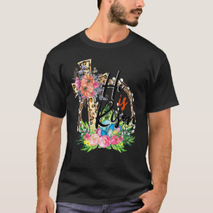 Camiseta Ele É Bonito Cruzamento Floral Com Flores