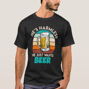 Camiseta Ele É Inocente Ele Quer Beer Beer Drinker