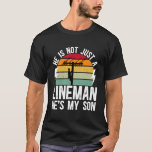 Camiseta Ele É Meu Filho Lineman Mãe De Lineman Mama Line M
