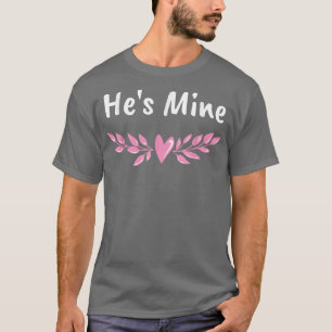 Camiseta Ele é meu Noiva engraçada Humor Esposa para ser Ca