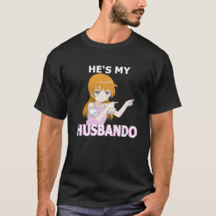 Camiseta Ele é o meu marido Ela é o meu Casal Waifu Anime