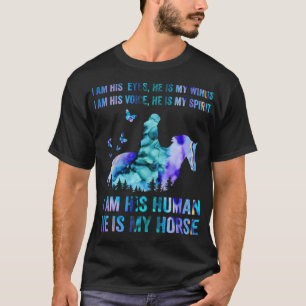 Camiseta Ele É O Meu Presente De Excelente De Cavalo Para 