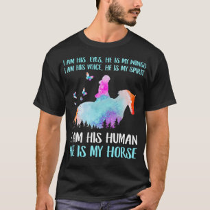 Camiseta Ele É O Meu Presente De Excelente De Cavalo Para