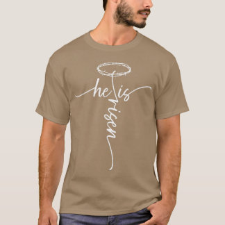 Camiseta Ele É Risado Cruzando Jesus Cristãos de Fé Religio
