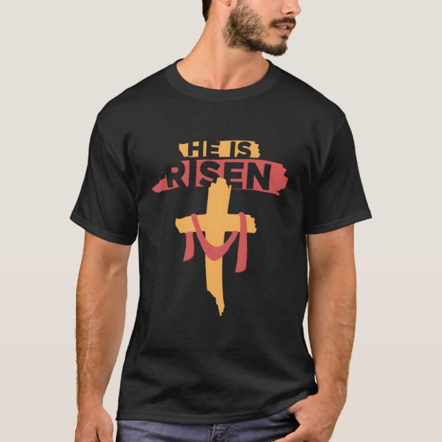 Camiseta Ele É Risen Christian Páscoa (Frente)