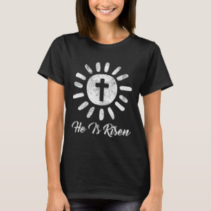 Camiseta Ele É Risen Cross Vintage Felz pascoa