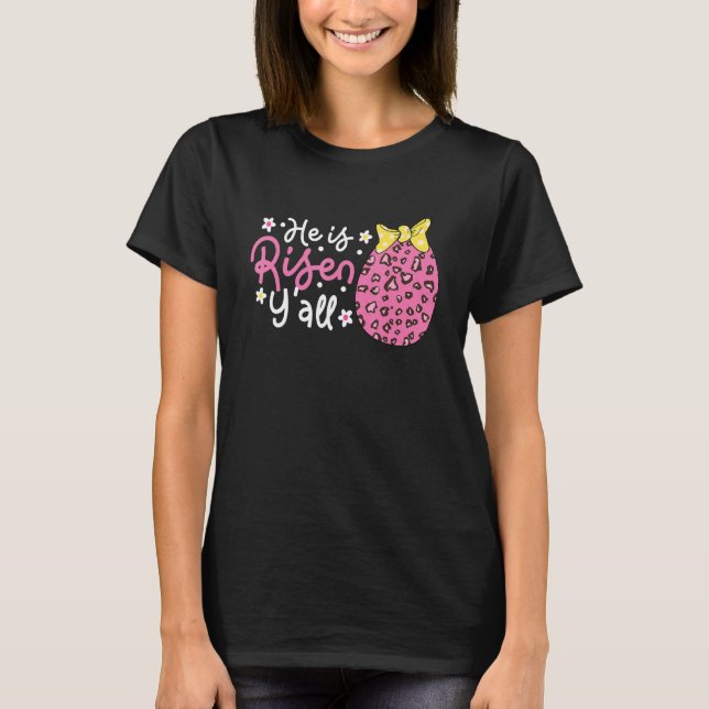 Camiseta Ele é Risen... e todos os ovos de Páscoa coalhada. (Frente)