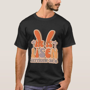 Camiseta Ele É Risen-Jesus-Cristão-Páscoa-Deus