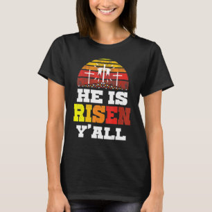 Camiseta Ele é Risen, Jesus, Felz pascoa Cross Christi