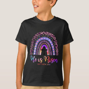 Camiseta Ele É Risen Rainbow Felz pascoa White Christian J
