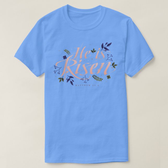 Camiseta Ele é RisenEaster Jesus 88  (Frente do Design)