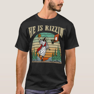 Camiseta Ele É Rizzin Basbol Retro Christian
