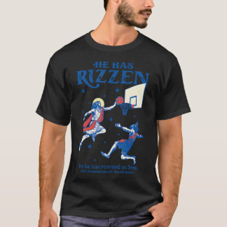 Camiseta Ele É Rizzin Ele Está Risado Ele Tem Jesus Brincan