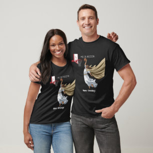 Camiseta Ele É Rizzin Engraçado Jesus Jogando Basquete Retr