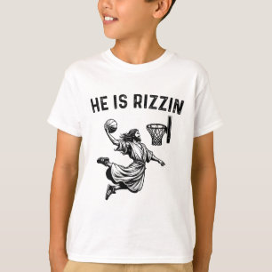 Camiseta Ele É Rizzin Jesus Bysketbyll Cristão Religioso