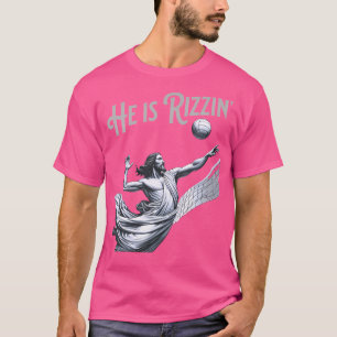 Camiseta Ele É Rizzin Jesus Jogando Esportes Engraçados De 