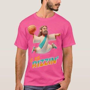 Camiseta Ele É Rizzin Páscoa Risen Jesus Christian Faith B