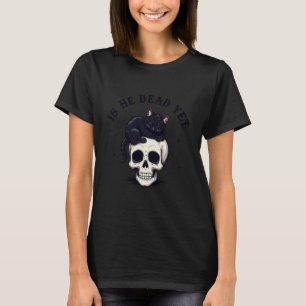 Camiseta Ele-É-Vintage-Morto-Yet Desenho Engraçado De Esque