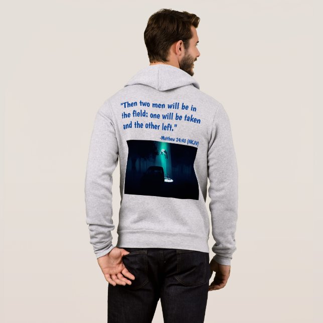 Camiseta Ele está chegando na zona de Cinzas masculinas (Parte Traseira Completa)