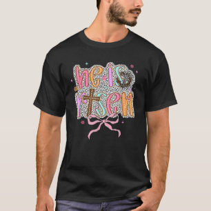Camiseta Ele Está Risen Jesus Cristo Cruz Cristã Arco Eas