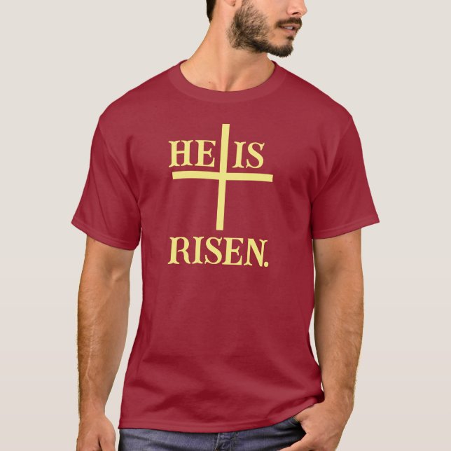 Camiseta Ele Está Risen. SUNDAY (Frente)