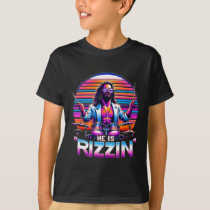 Camiseta Ele Está Rizzando Jesus Tem Cristo Engraçado