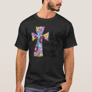 Camiseta Ele Fez Tudo Bela Na Sua Flora Do Tempo
