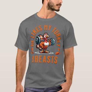 Camiseta Ele gosta dos meus peitos de peru