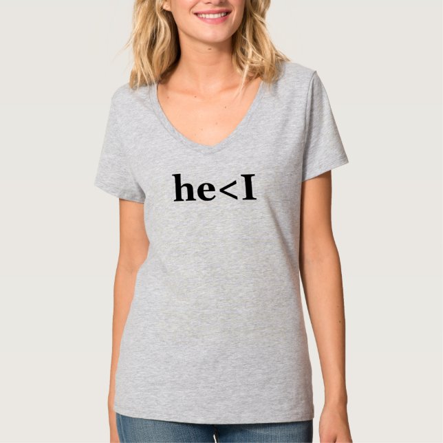 Camiseta Ele < I Text Tee - Víblias Negras e Sensíveis! (Frente)