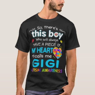 Camiseta Ele me chama de Gigi Shirt - Consciência do Autism