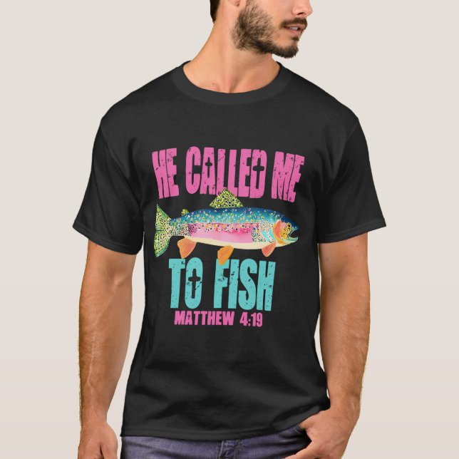 Camiseta Ele Me Chamou Para Pescar (Frente)