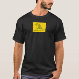 Camiseta Ele me deixa em paz a bandeira de Gadsden parody m