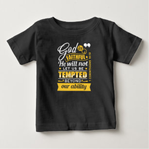 Camiseta Ele Não Deixará Que Você Seja Tentado – Versículo 