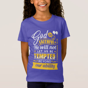 Camiseta Ele Não Deixará Que Você Seja Tentado – Versículo
