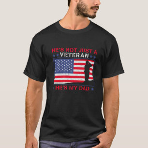Camiseta Ele não é apenas um veterano. Ele é meu dia de