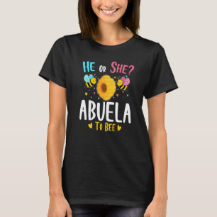 Camiseta Ele Ou Ela Abuela Para Ser Sexo Revela Chá de fral