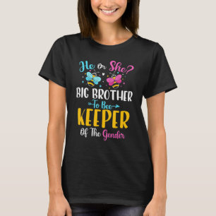 Camiseta Ele Ou Ela É Um Grande Irmão Para Ser Responsável