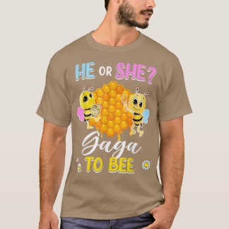 Camiseta Ele Ou Ela Gaga Para Ser Sexo Revele Chá de fralda