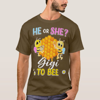 Camiseta Ele Ou Ela Gigi Para Ser Sexo Revele Chá de fralda