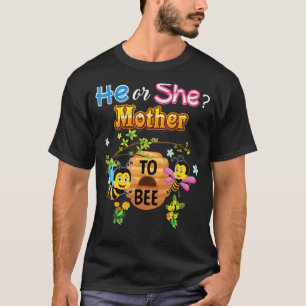 Camiseta Ele Ou Ela Mãe Para Ser Sexo Revela Bebê Mama