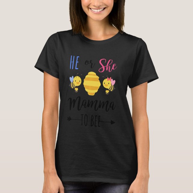 Camiseta Ele Ou Ela Mamãe Esperam Que Mamãe (Frente)