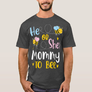 Camiseta Ele Ou Ela Mamãe Para Serem Revelação De Gênero