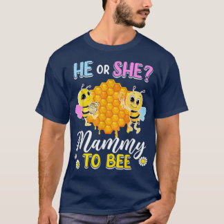 Camiseta Ele Ou Ela Mammy Para Ser Sexo Revele Chá de frald