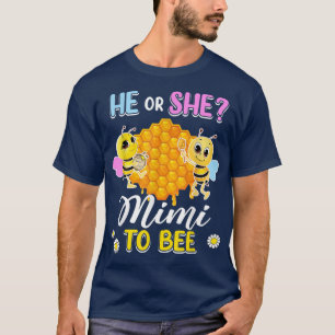 Camiseta Ele Ou Ela Mimi Para Ser Sexo Revele Chá de fralda