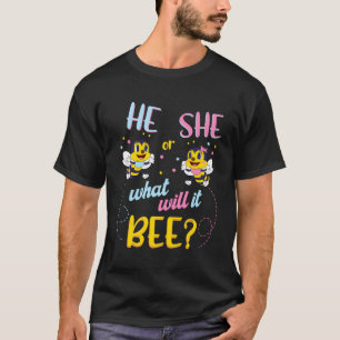 Camiseta Ele Ou Ela O Que Será O Gênero Do Bebê Revela Preg