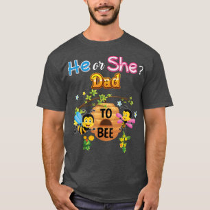 Camiseta Ele Ou Ela Pai De Ser Sexo Revele Pai Bebê