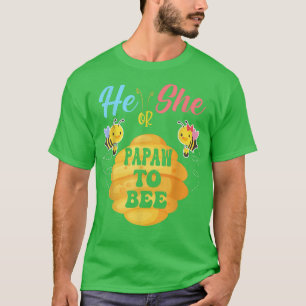Camiseta Ele Ou Ela Papaw Para Ser O Que Será O Gênero Rev.