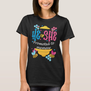 Camiseta Ele ou Ela Promovido a Revelação de Gênero da Mema